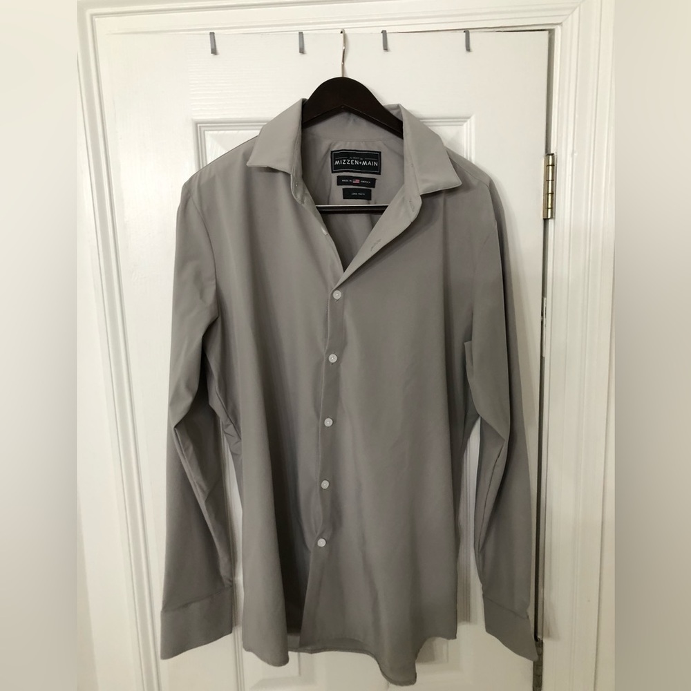 Gray dress shirt